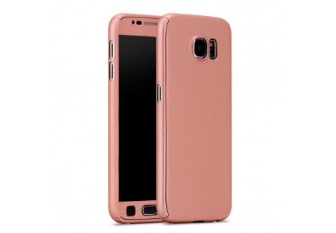 360-градусов калъф за Samsung Galaxy A3 2016 Rose Gold
