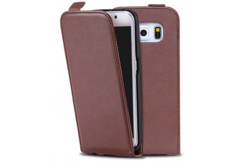 Кожен Flip калъф за LG G3 Кафяв