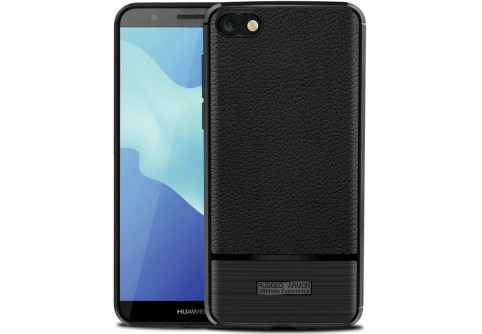 Стилен калъф, имитиращ кожа за Huawei Y5 2018 