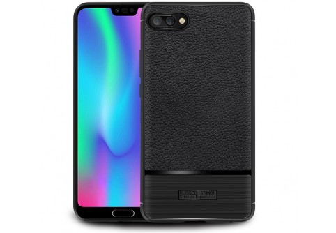 Стилен калъф, имитиращ кожа калъф за Huawei Honor 10