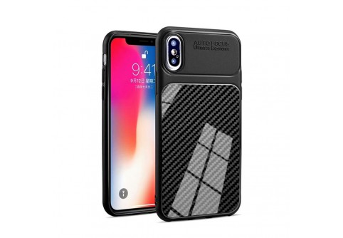 Силиконов гръб Shine Carbon за Samsung Galaxy J4 Plus 2018 Black