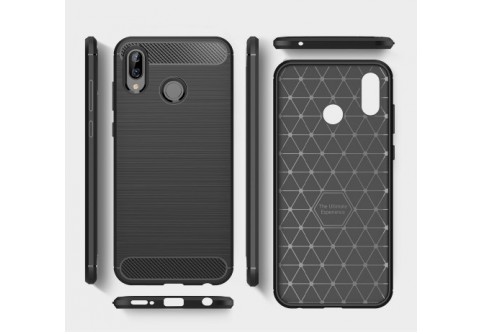 Силиконов гръб Carbon Fiber за Huawei Honor Play