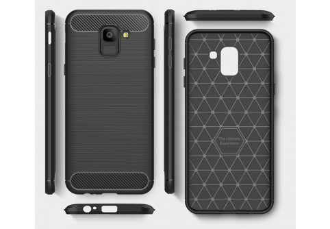 Силиконов гръб Carbon Fiber за Samsung Galaxy J6 2018