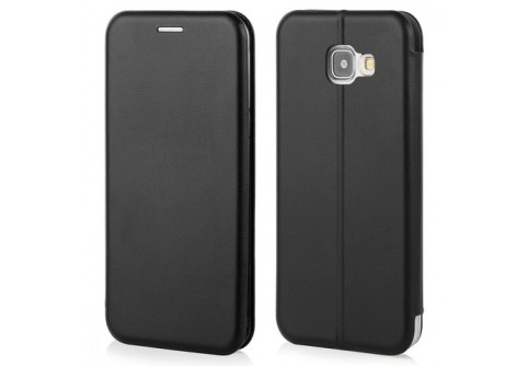 Кожен калъф бизнес серия за Samsung Galaxy J6 Plus 2018 Черен