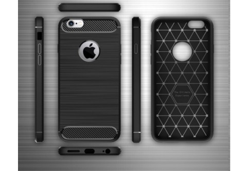 Силиконов гръб Carbon Fiber за iPhone 6/6S