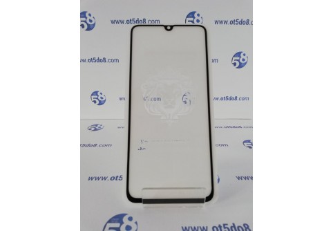 Извит стъклен протектор Full Glue за Samsung Galaxy A70 с черна рамка