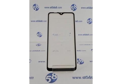 Извит стъклен протектор Full Glue за Samsung Galaxy A10 с черна рамка