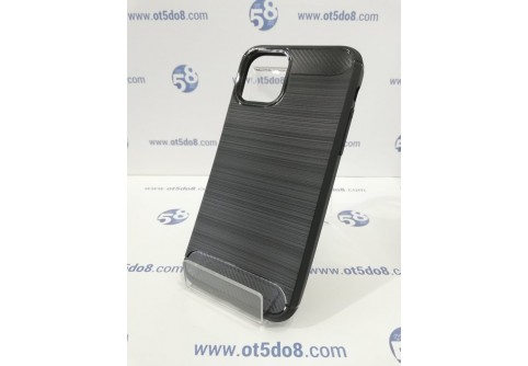 Силиконов гръб Forcell Carbon за iPhone XI Pro/11 Pro Black