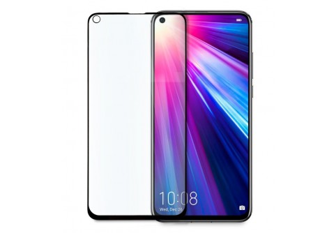 Извит стъклен протектор Full Glue за Huawei Honor View 20 с черна рамка