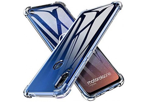 Удароустойчив прозрачен силиконов гръб за Motorola One Vision