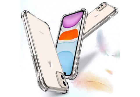 Удароустойчив прозрачен силиконов гръб за iPhone 11