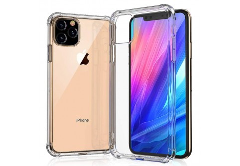 Удароустойчив прозрачен силиконов гръб за iPhone 11 Pro
