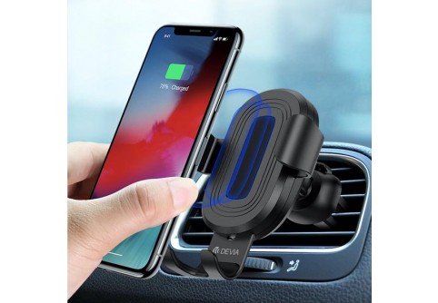Стойка за автомобил с бързо безжично зареждане DEVIA Holder + Wireless Gravity Sensor
