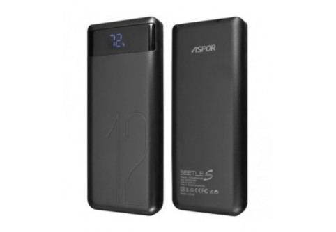 Power Bank ASPOR A349 12000 mAh Black