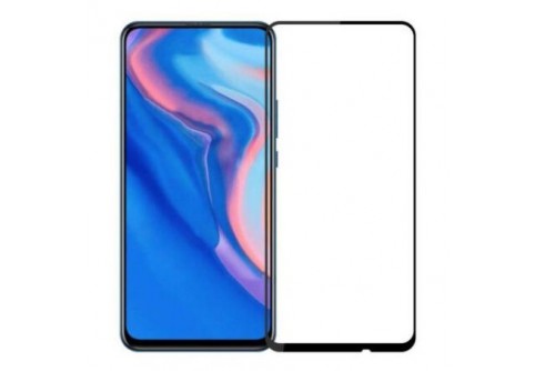 Извит стъклен протектор Full Glue за Huawei P Smart Pro с черна рамка