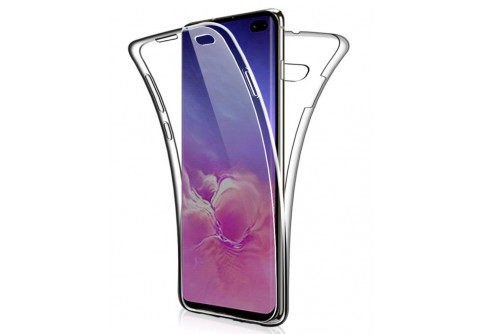 360-градусов силиконов кейс за Samsung Galaxy S10 Plus Прозрачен