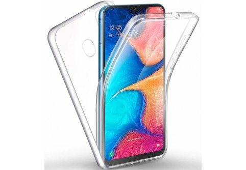 360-градусов силиконов кейс за Samsung Galaxy A20E Прозрачен