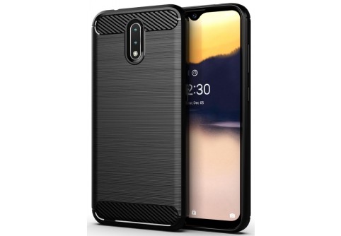 Силиконов гръб Carbon Fiber за Nokia 2.3 Black