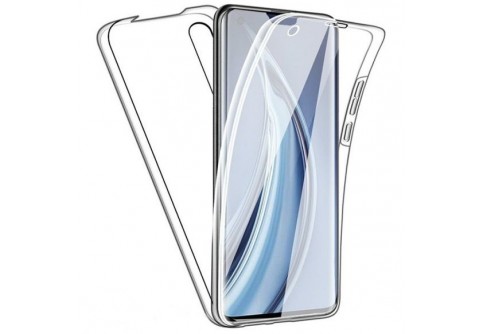 360-градусов силиконов кейс за Huawei P40 Lite E Прозрачен