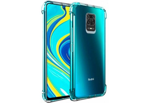 Удароустойчив прозрачен силиконов гръб за Xiaomi Redmi Note 9S/Note 9 Pro