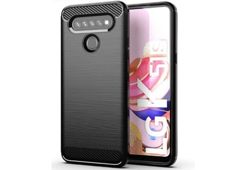 Силиконов гръб Carbon Fiber за LG K41S/K51S Black