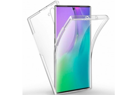 360-градусов силиконов кейс за Samsung Galaxy Note 10 Прозрачен