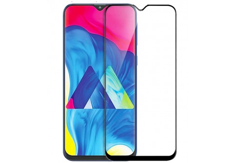 Извит стъклен протектор Full Glue за Samsung Galaxy A31 с черна рамка