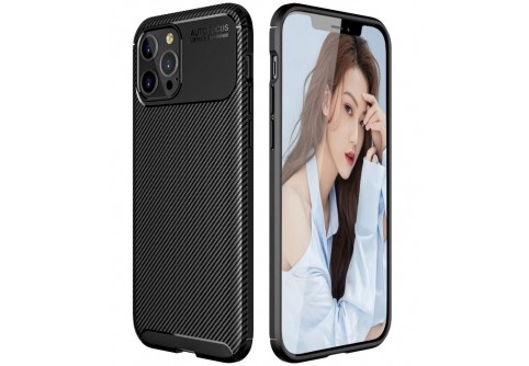 Калъф Business Carbon за iPhone 12 Pro Max Черен