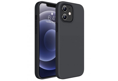 Black Matte Premium силиконов гръб за iPhone 12 Mini