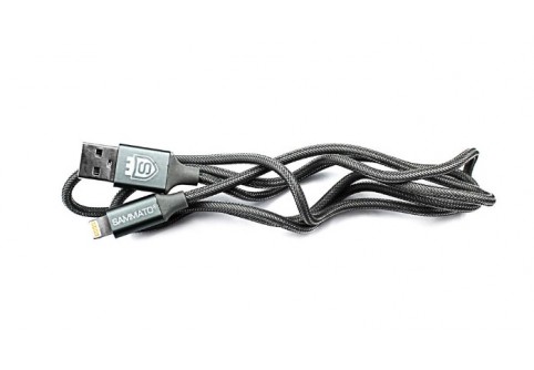 Кабел Sammato Корда Lightning 1.0 м Сив
