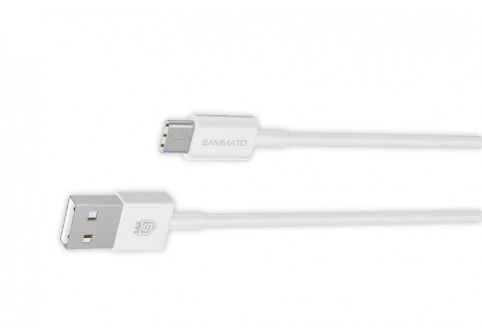 Кабел Sammato Type-C 1.5 м Бял