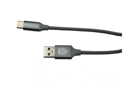 Кабел Sammato Корда Type-C 1.0 м Сив