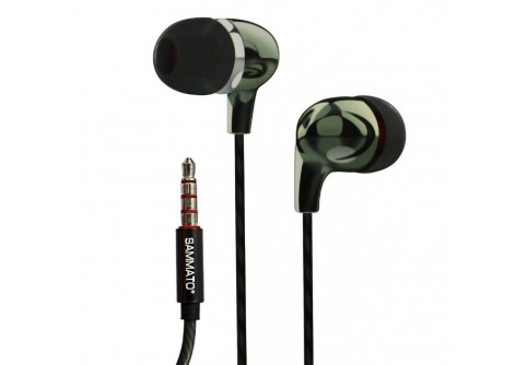 Слушалки Sammato PL с микрофон, контролер и резервни тапички Сив/Кафяв