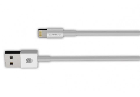 Кабел Sammato Lightning 1.0 м Бял