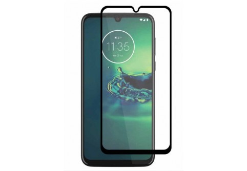 Извит стъклен протектор Full Glue за Motorola Moto G9 Play/E7 Plus с черна рамка