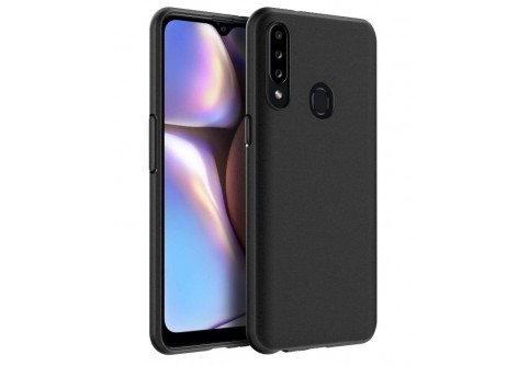 Black Matte Premium силиконов гръб за Samsung Galaxy A20S