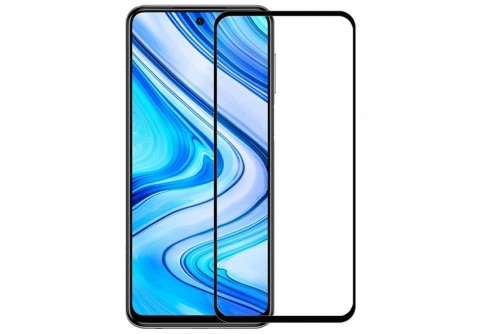 Извит стъклен протектор Full Glue за Huawei P Smart 2021 с черна рамка