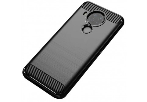 Силиконов гръб Carbon Fiber за Nokia 5.4 Black