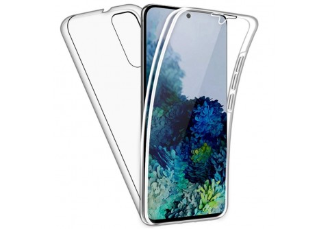 360-градусов силиконов кейс за Samsung Galaxy S20 FE Прозрачен