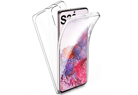 360-градусов силиконов кейс за Samsung Galaxy S20 Прозрачен