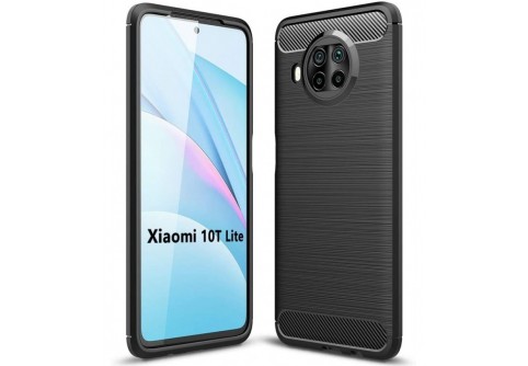 Силиконов гръб Carbon Fiber за Xiaomi Mi 10T Lite Black