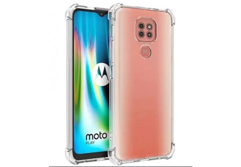 Удароустойчив прозрачен силиконов гръб за Motorola Moto G9 Play/Moto E7 Plus