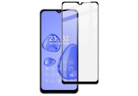 Извит стъклен протектор Full Glue за Samsung Galaxy A32 5G с черна рамка