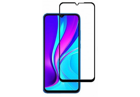 Извит стъклен протектор Full Glue за Motorola Moto G10/G20/G30 с черна рамка