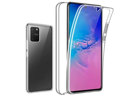 360-градусов силиконов кейс за Samsung Galaxy S10 Lite Прозрачен