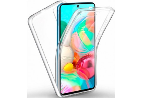 360-градусов силиконов кейс за Samsung Galaxy Note 10 Lite Прозрачен