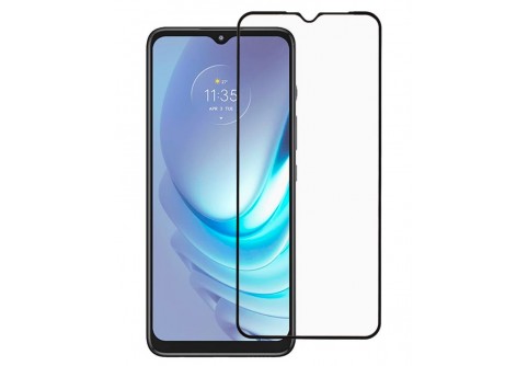 Извит стъклен протектор Full Glue за Motorola G50 с черна рамка