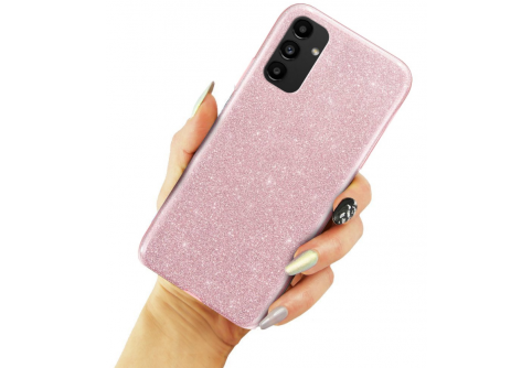 Блестящ силиконов гръб Shining за Samsung Galaxy A13 5G/A04s Розов