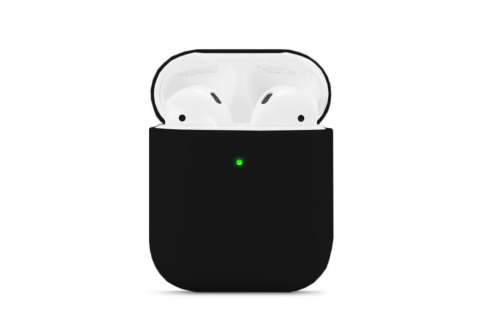 Силиконов калъф за AirPods 1 и 2 /Черен/