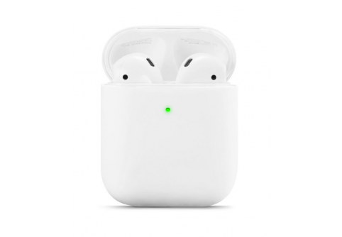 Силиконов калъф за AirPods 1 и 2 /Бял/